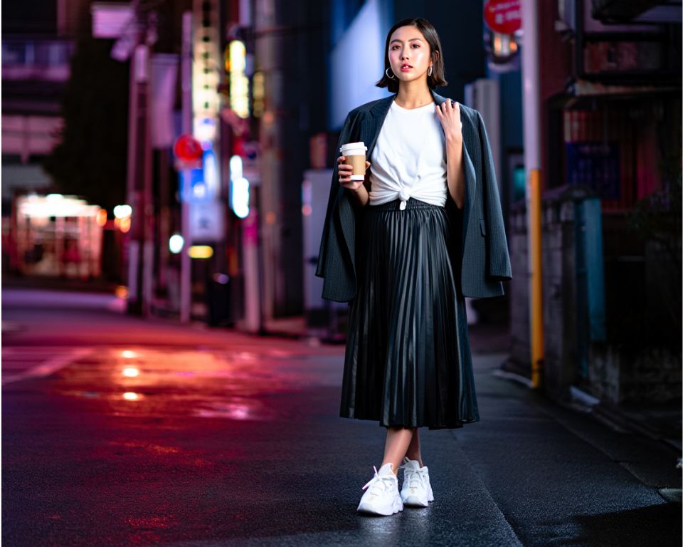 10 Looks com Saia Plissada